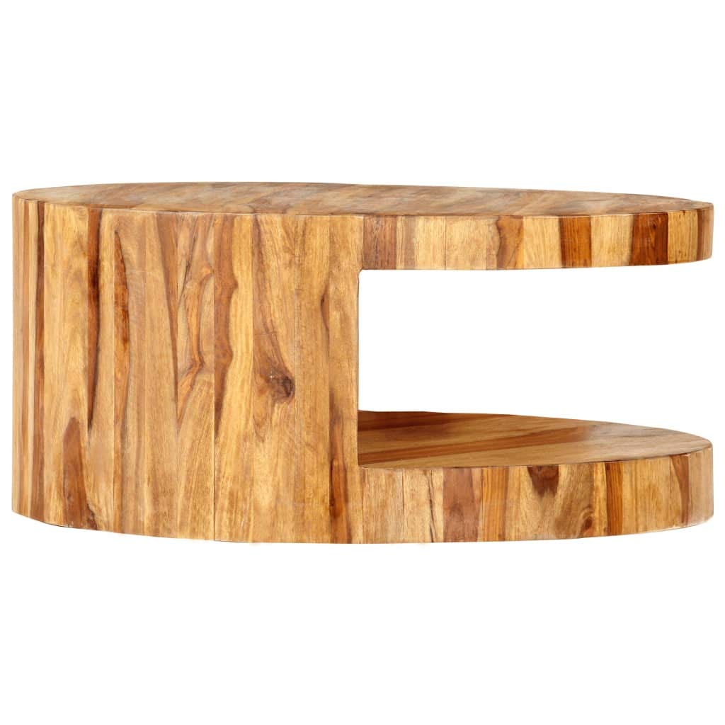 Round Coffee Table with Built-in Storage X429008