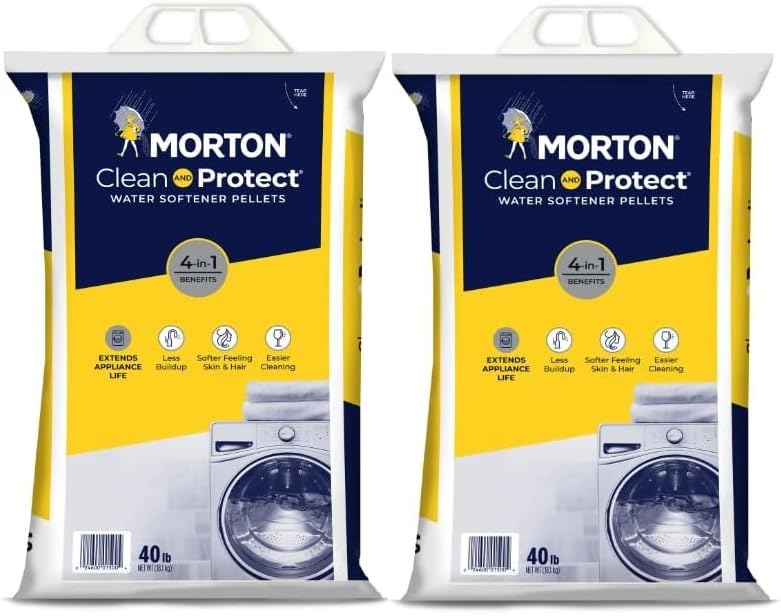 Water Softener Salt Pellets, 40 LB Bag (2) G499