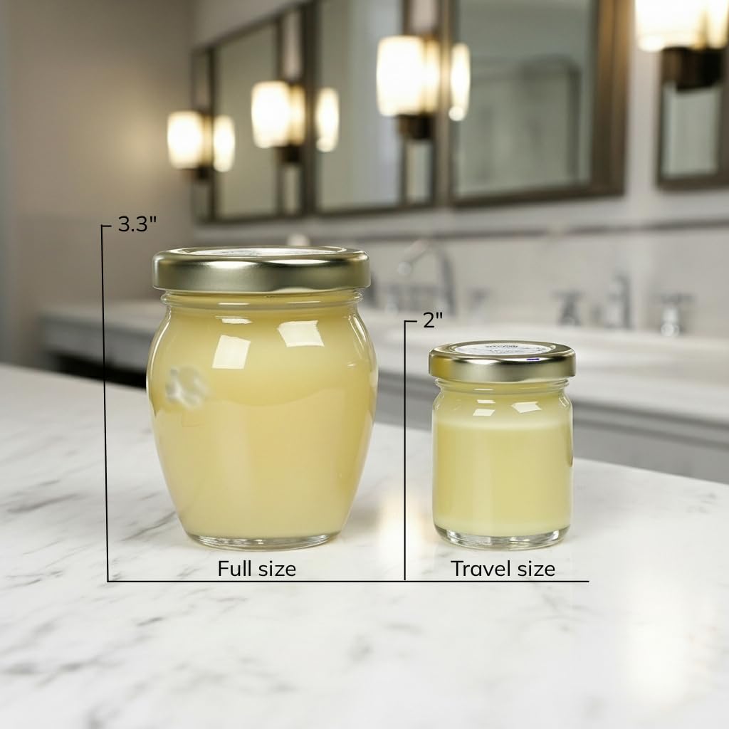 Travel Size Unscented Natural Lotion Body Moisturizer Face Cream Castor & Jojoba Oil 1 oz X695937