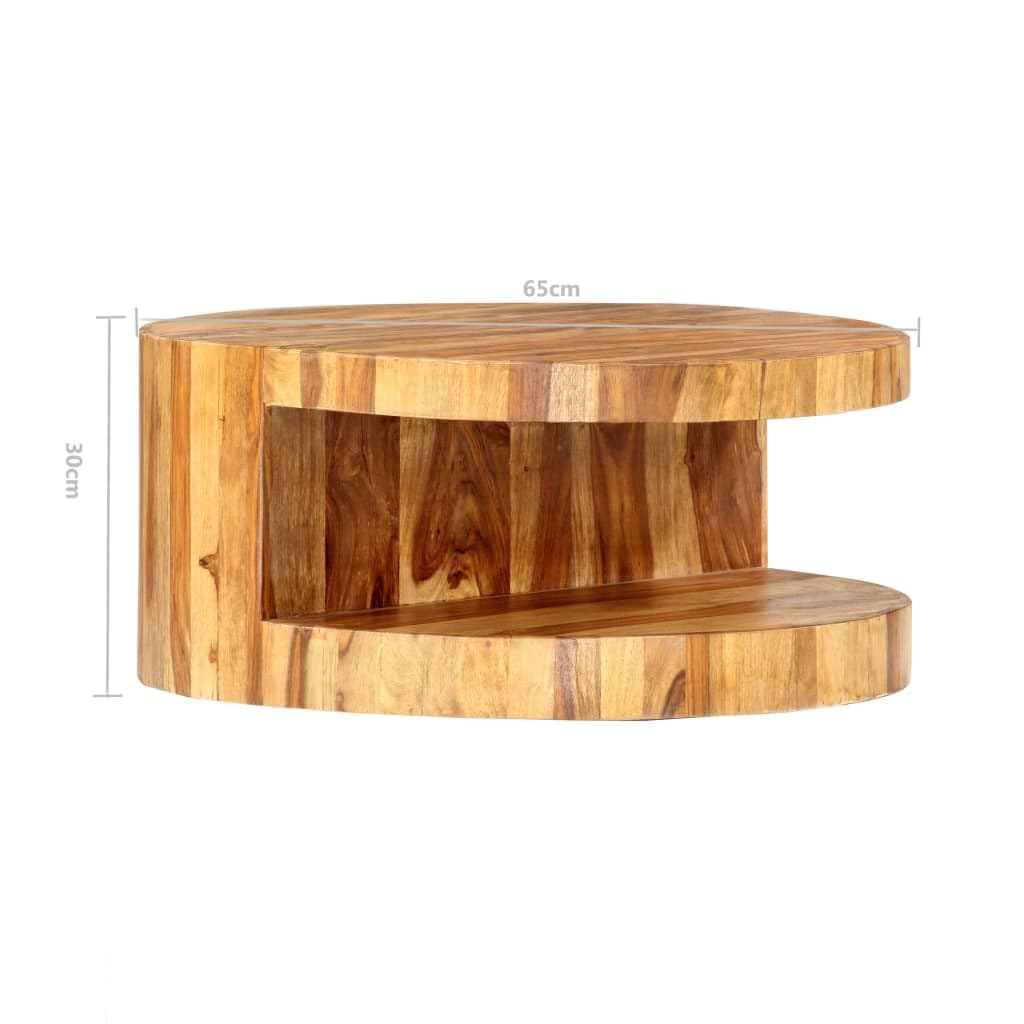 Round Coffee Table with Built-in Storage X429008