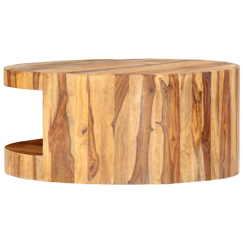 Round Coffee Table with Built-in Storage X429008
