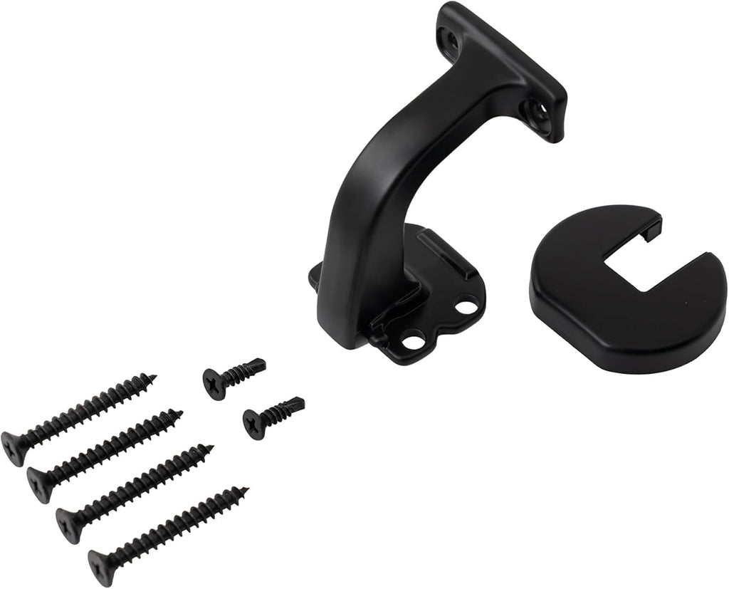 7 FT Matte Black Aluminum Handrail Set K478