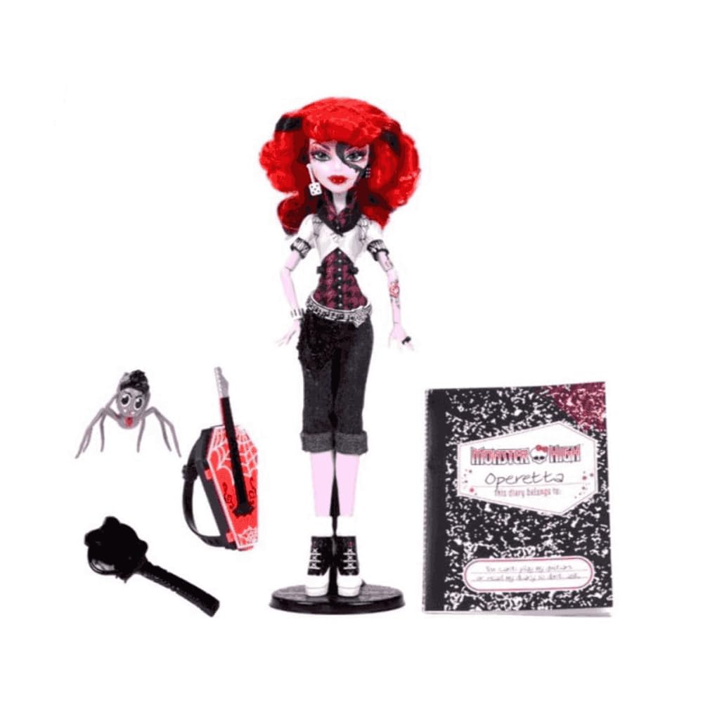 Monster High Operetta Doll with Doll Stand, Diary, and Pet Spider V111247