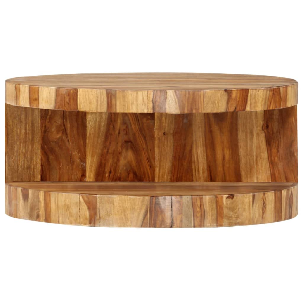 Round Coffee Table with Built-in Storage X429008