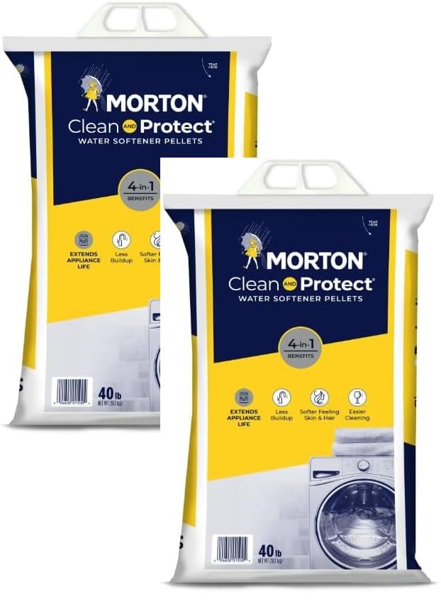 Water Softener Salt Pellets, 40 LB Bag (2) G499