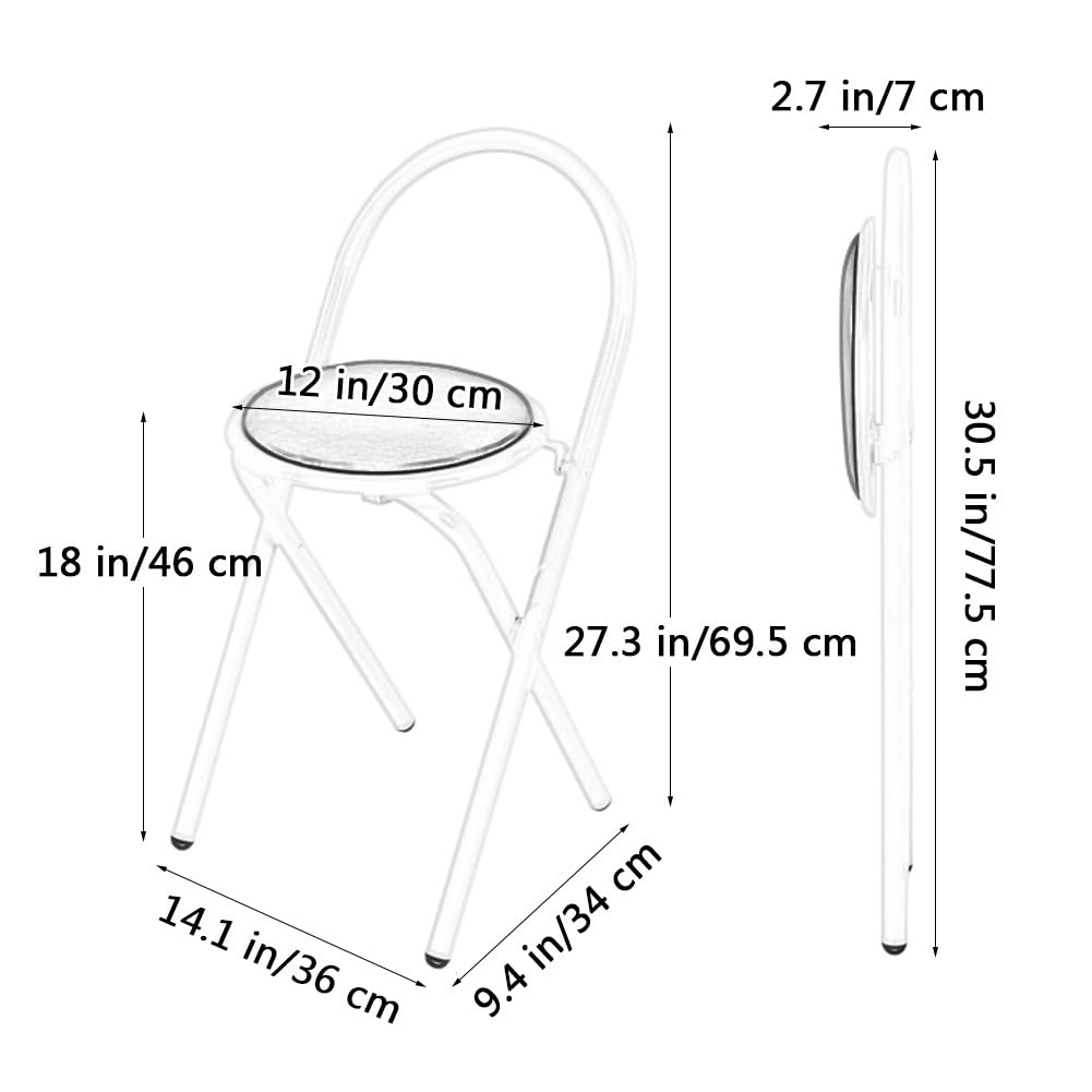 18 Inch Folding Chair with Backrest B74194