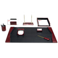 Burgundy Leather 8-Piece Desk Set M141844