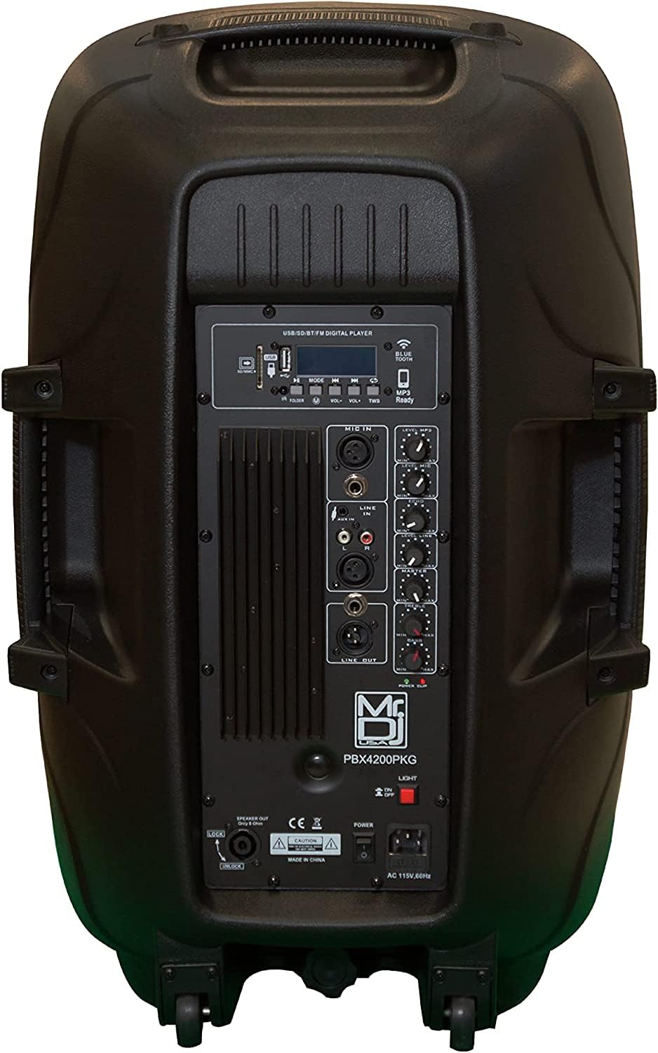 15" 2-Way Powered Bluetooth Karaoke Speaker with Speaker Stand R2505