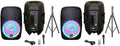 15" 2-Way Powered Bluetooth Karaoke Speaker with Speaker Stand R2505