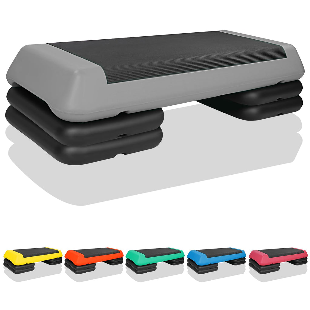 Adjustable Aerobic Stepper with 4 Risers T443894