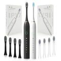2 Pack Rechargeable Electric Toothbrushes with 8 Brush Heads L5254