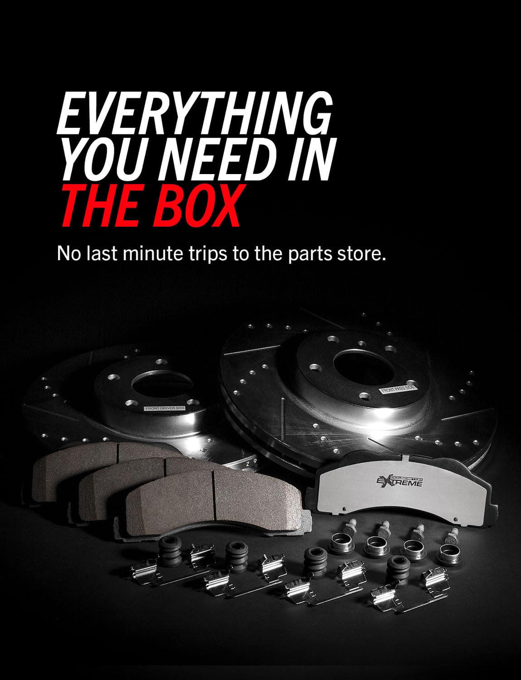 Front & Rear Brake Pad & Rotor Kit E674