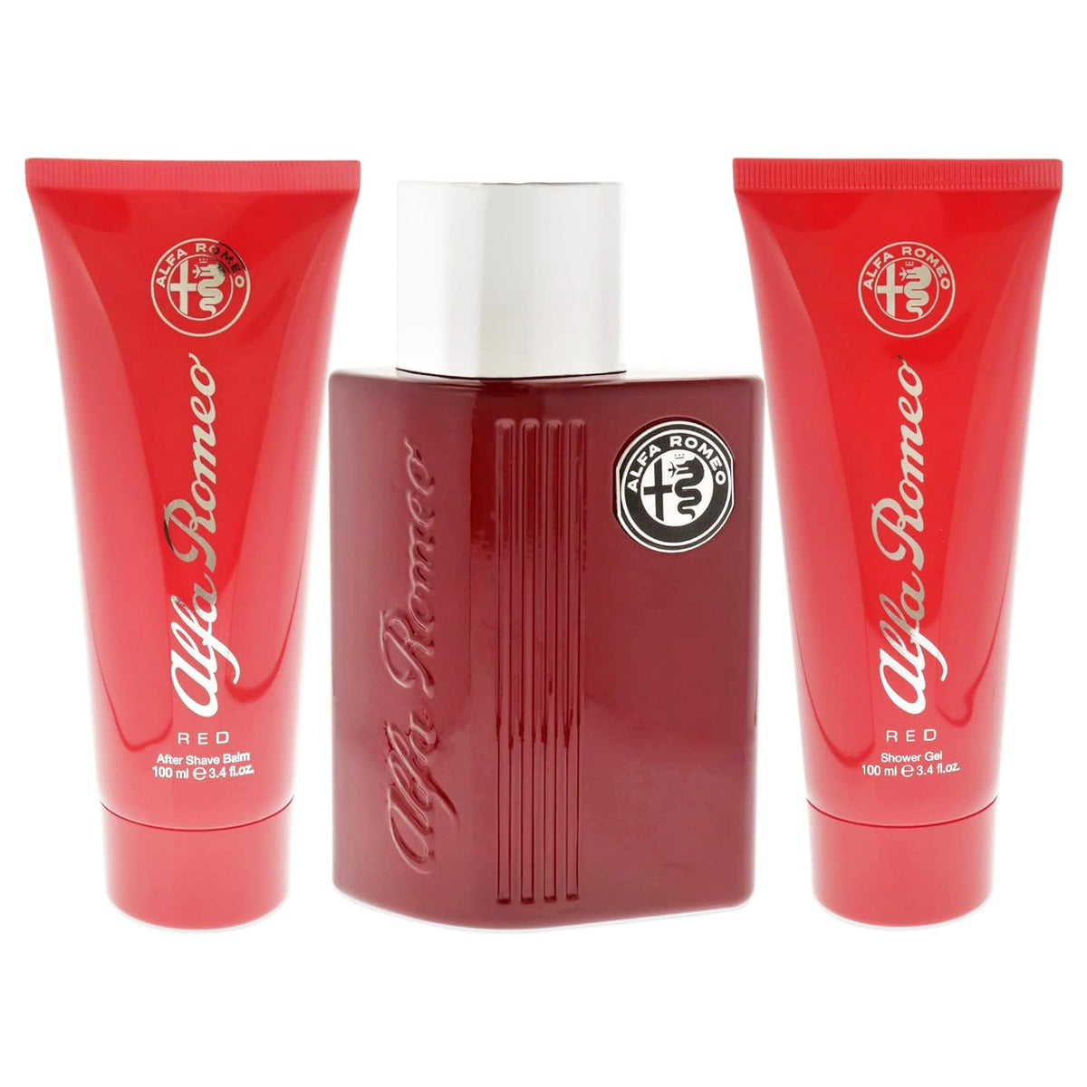 Red 4.2 oz EDT Spray, 3.4 oz Shower Gel, 3.4 oz After Shave Balm 3 Pc Gift Set O6969