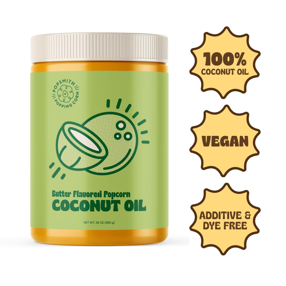 Butter Flavored Coconut Oil Popcorn Popping Oil 30oz P949952