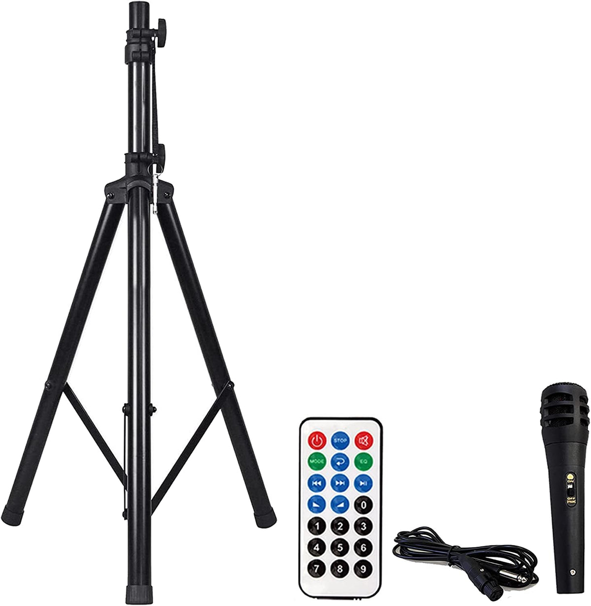 15" 2-Way Powered Bluetooth Karaoke Speaker with Speaker Stand R2505
