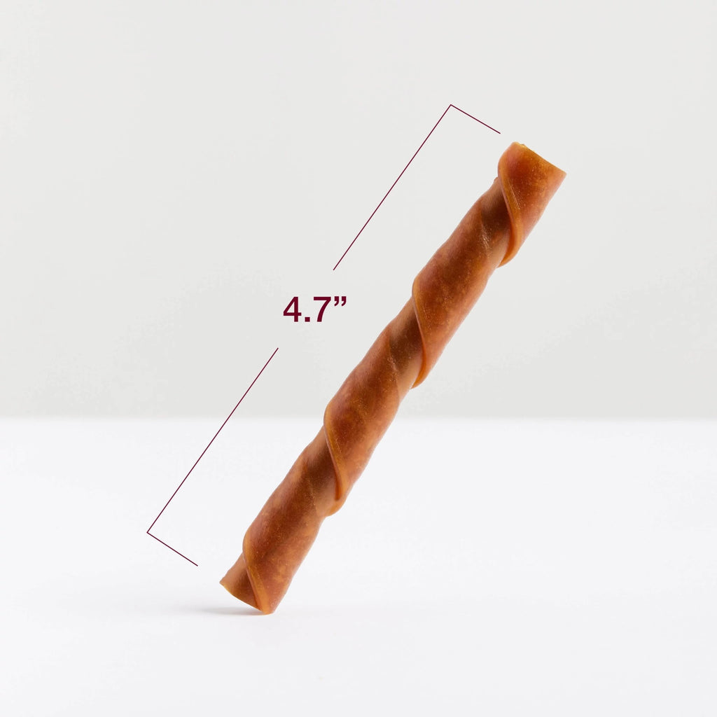 Peanut Butter Pork Flavor Rawhide-Free Dog Chews 6 Twistz C7760