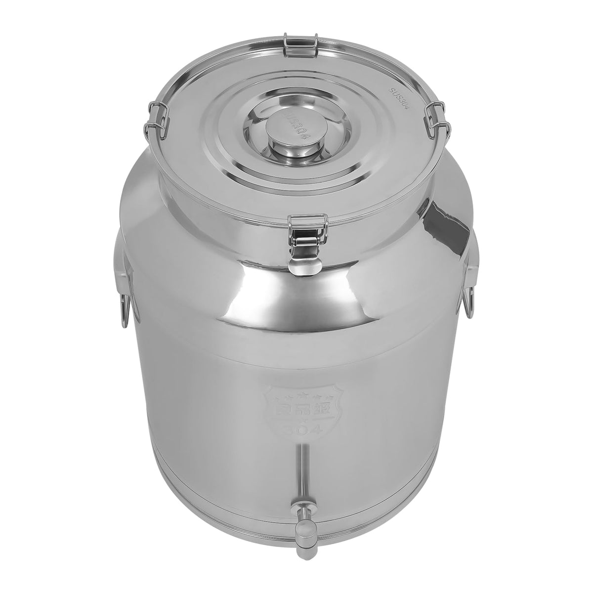 64L Stainless Steel Milk Can with Spigot Q375