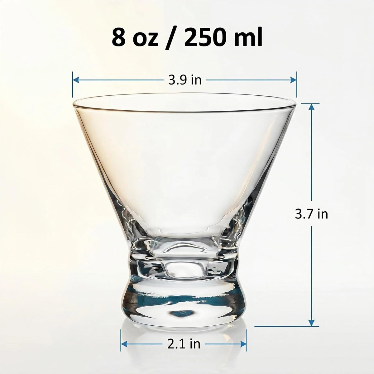 Stemless Martini Glasses Set of 4 M869878