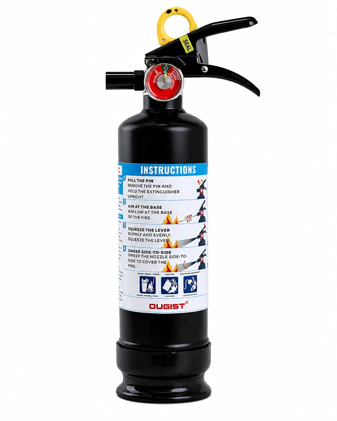 Car Fire Extinguisher 2.5lb Dry Chemical 1 Pack N3717