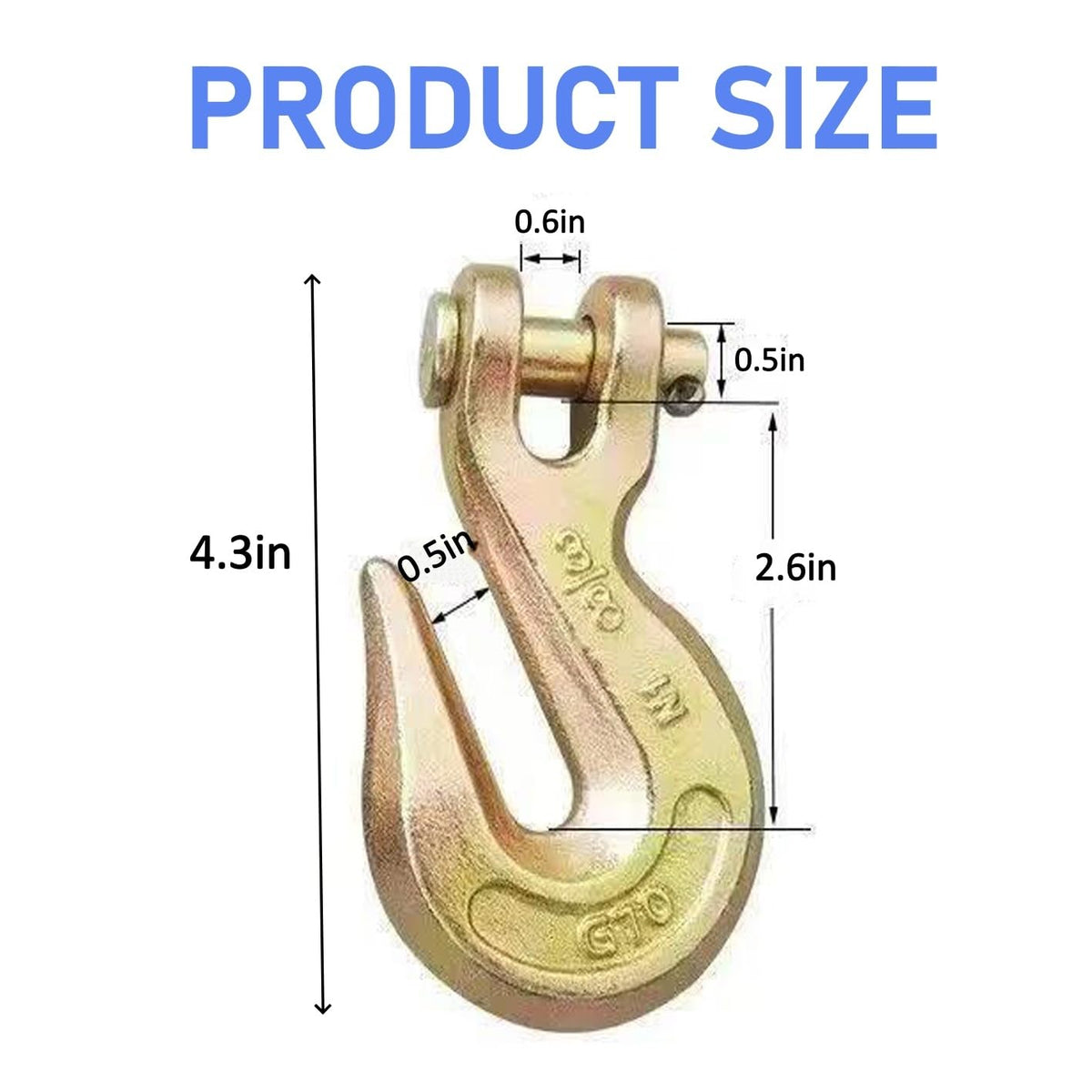 3/8" Grade 70 Clevis Grab Hook H78050