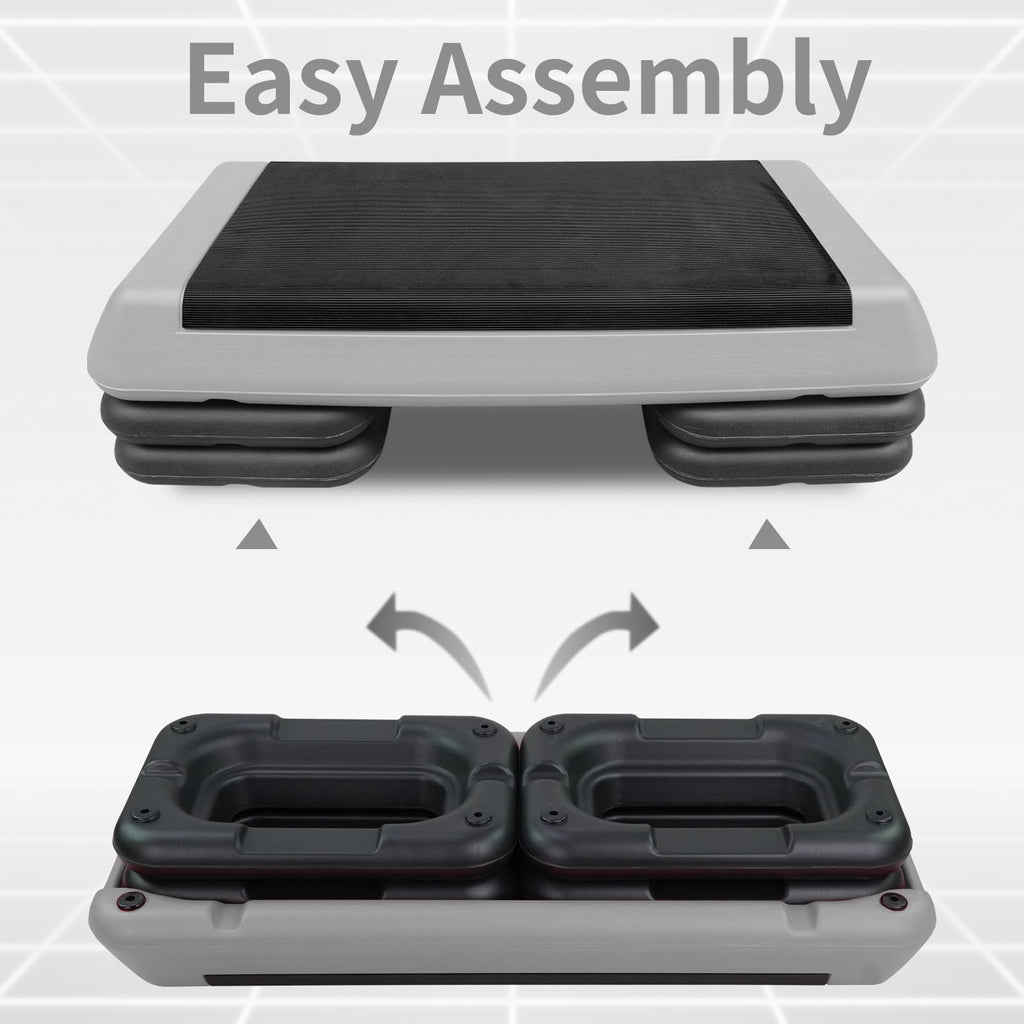 Adjustable Aerobic Stepper with 4 Risers T443894