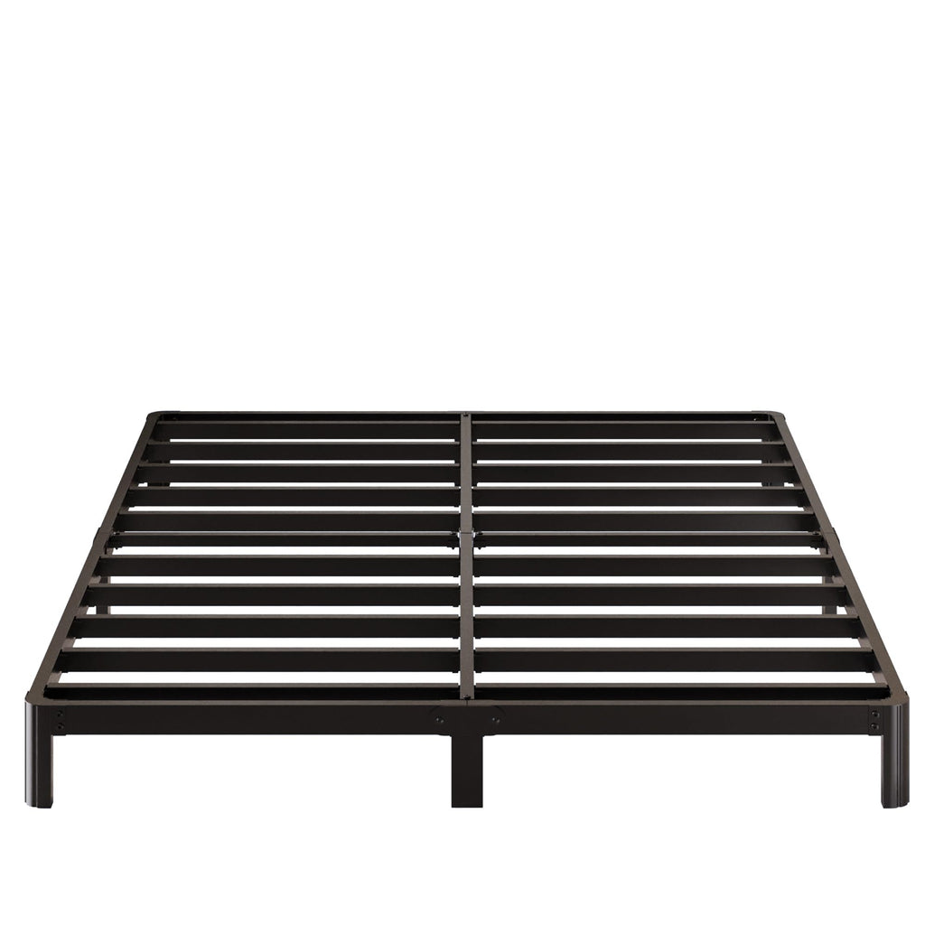 Black 7 Inch Queen Metal Platform Bed Frame Y962689