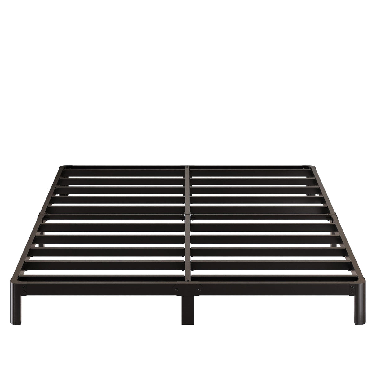 Black 7 Inch Queen Metal Platform Bed Frame Y962689