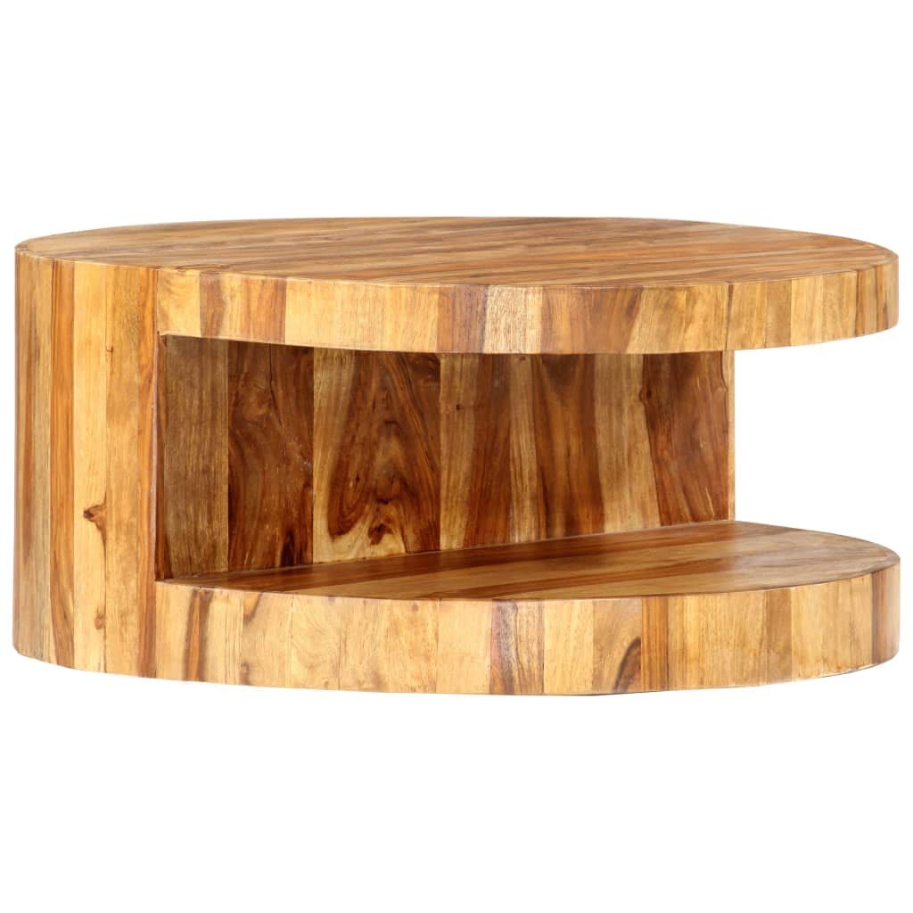 Round Coffee Table with Built-in Storage X429008