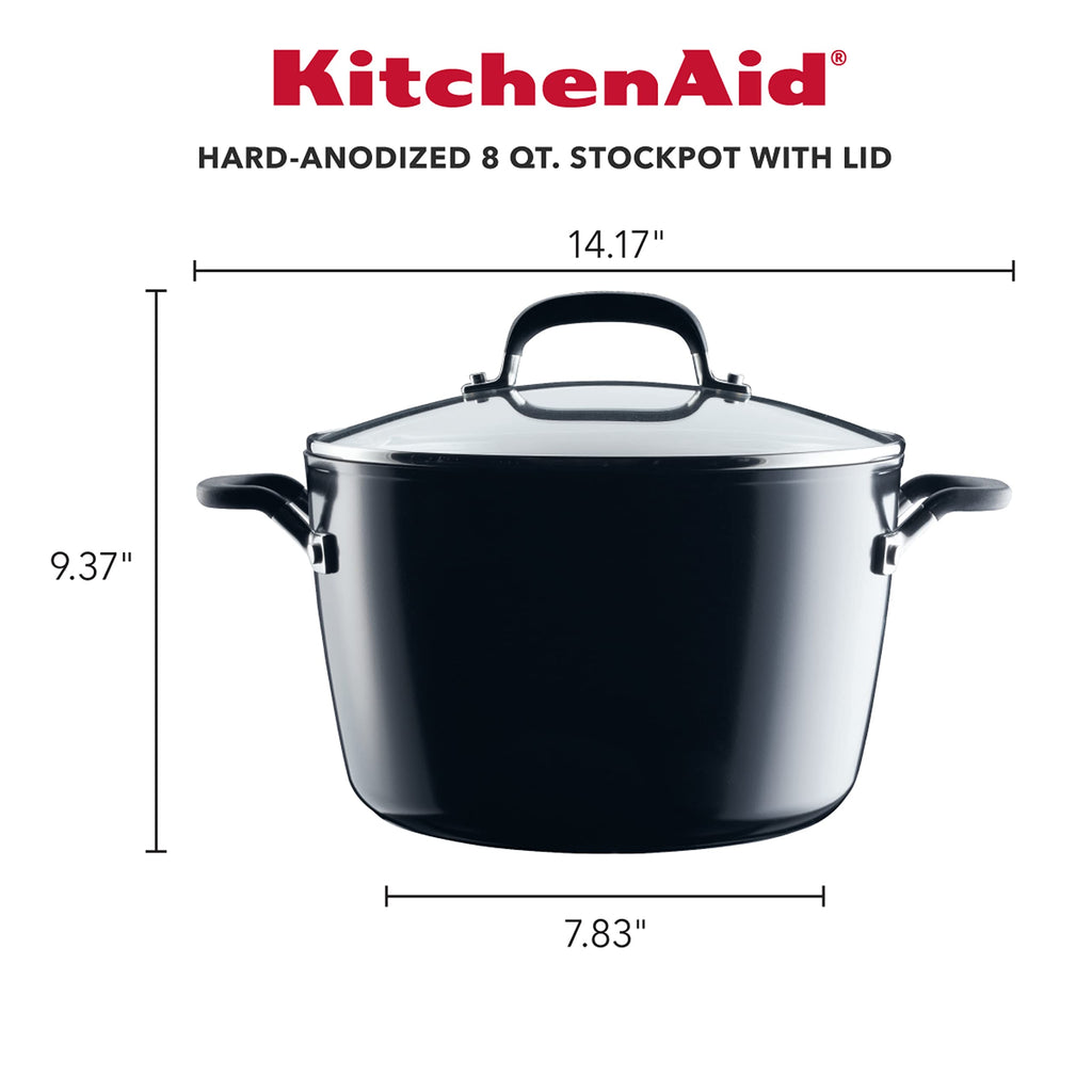 Hard Anodized Nonstick 8-Quart Stock Pot with Lid E486870