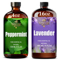 Peppermint and Lavender Essential Oil 4 Fl Oz and 16 Fl Oz F602