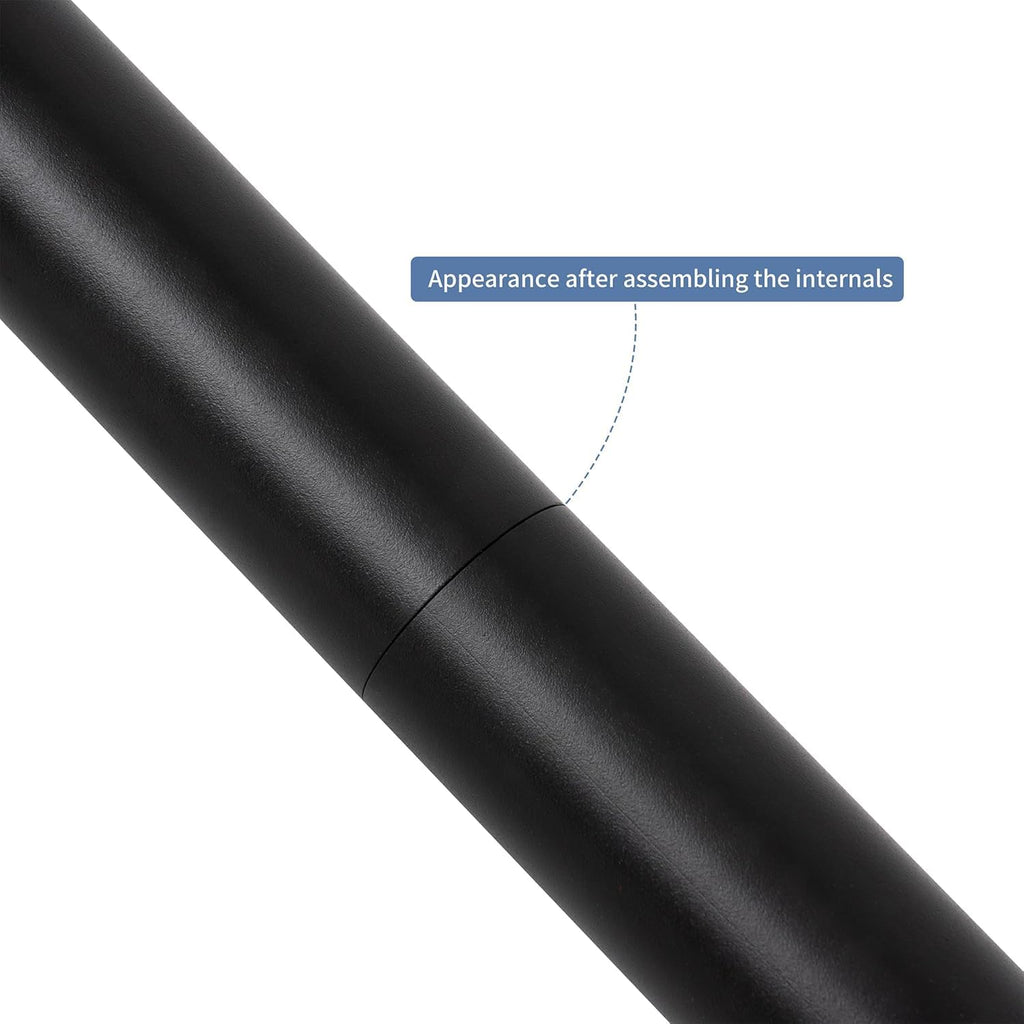 7 FT Matte Black Aluminum Handrail Set K478
