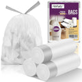 2.6 Gallon 60 Count Clear Drawstring Trash Bags E439