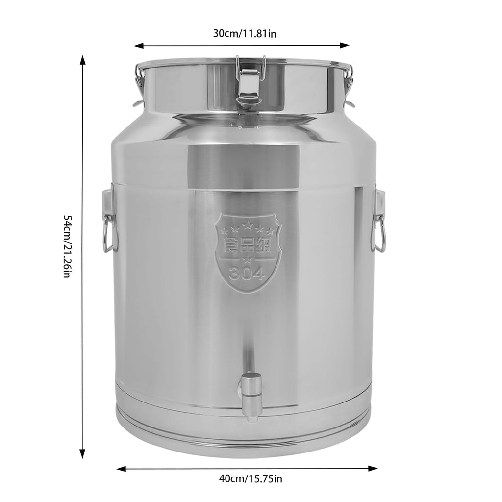 64L Stainless Steel Milk Can with Spigot Q375