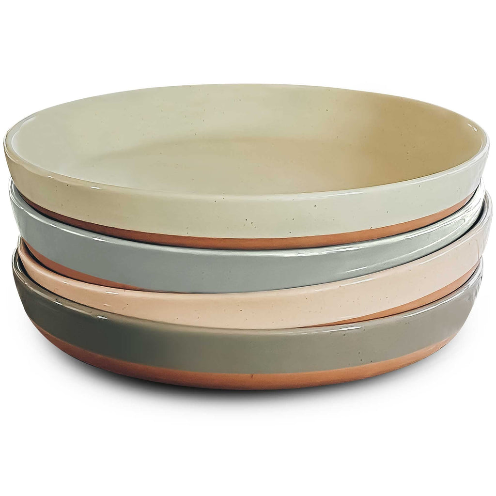 Ceramic Pasta Bowl Set of 4-35oz Microwave Safe S589