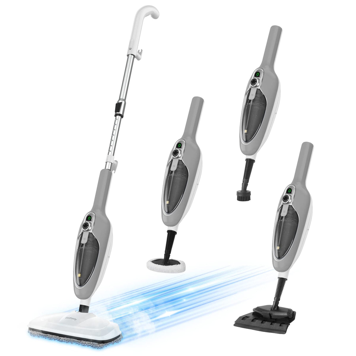 10-in-1 Handheld Steam Mop with 11 Accessories B7758
