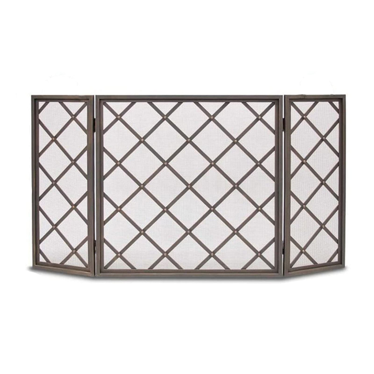 60 Inch Black 3 Panel Fireplace Screen Y854