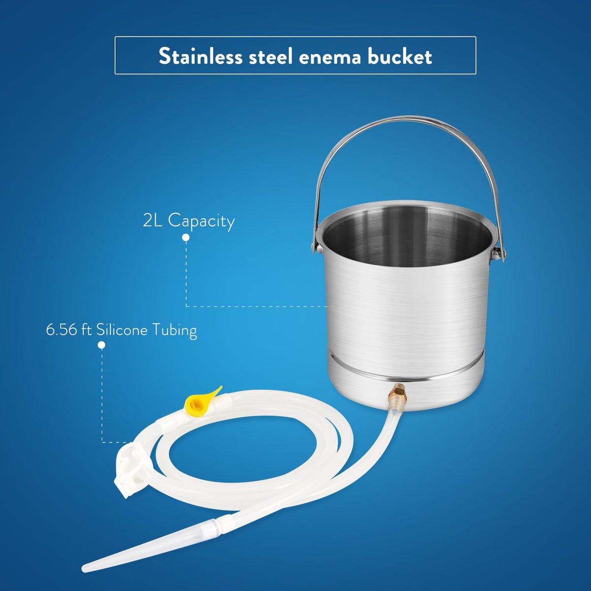 Coffee Enema Bucket Kit Stainless Steel 1.8 Quart S382028