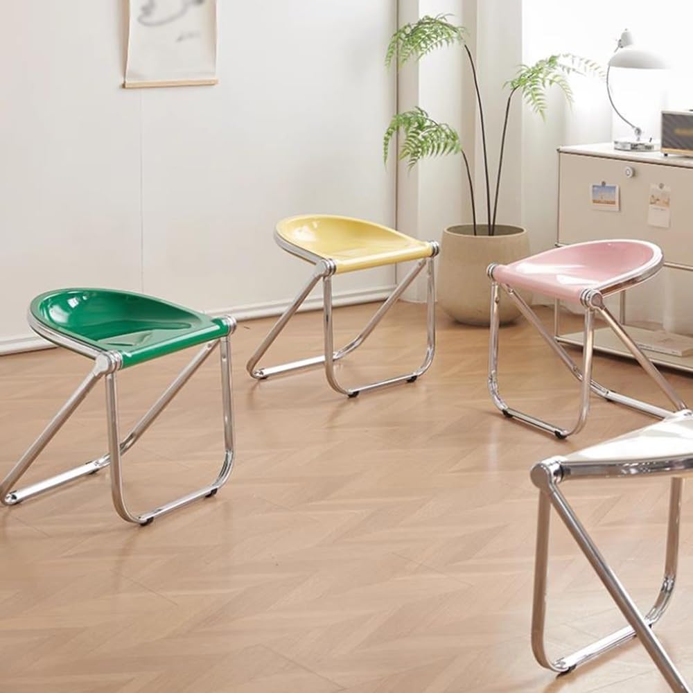 Clear Portable Folding Stool N5287