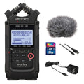 All Black 4-Track Portable Recorder with AC Adapter, Windbuster, 16GB Memory Card & USB Cable C5168