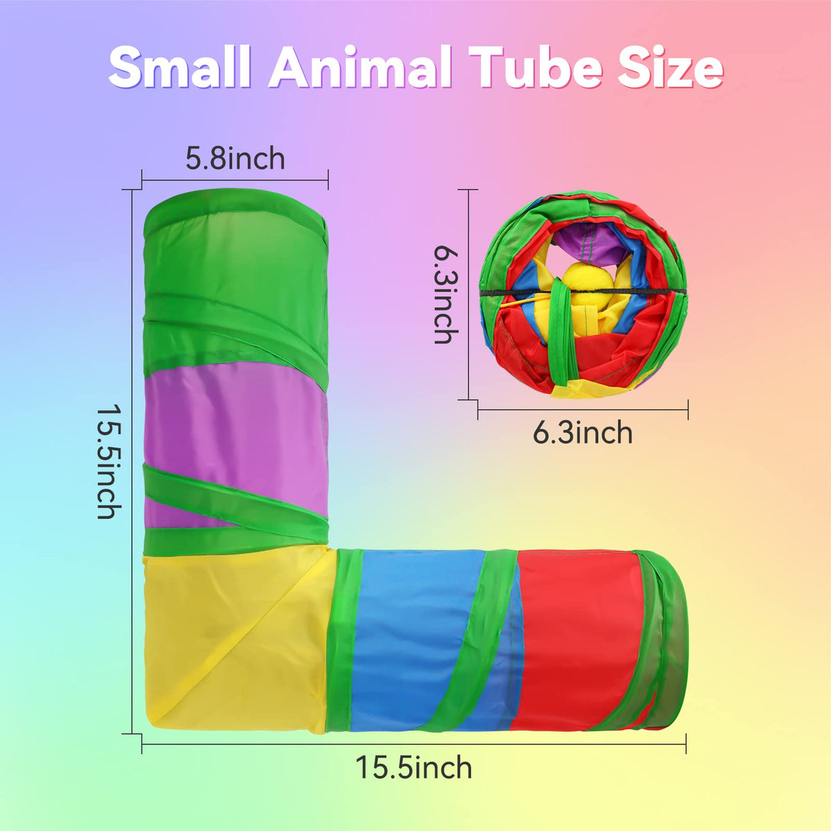 Guinea Pig Tunnels & Tubes Collapsible Small Animal Hideout S752015