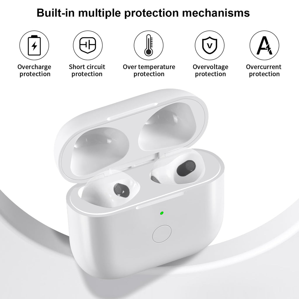 White Wireless Charging Case with Bluetooth Pairing Sync Button M764