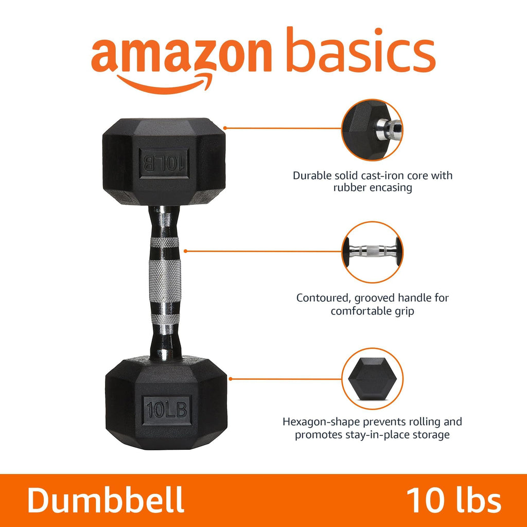 Rubber Hex Dumbbell D718991