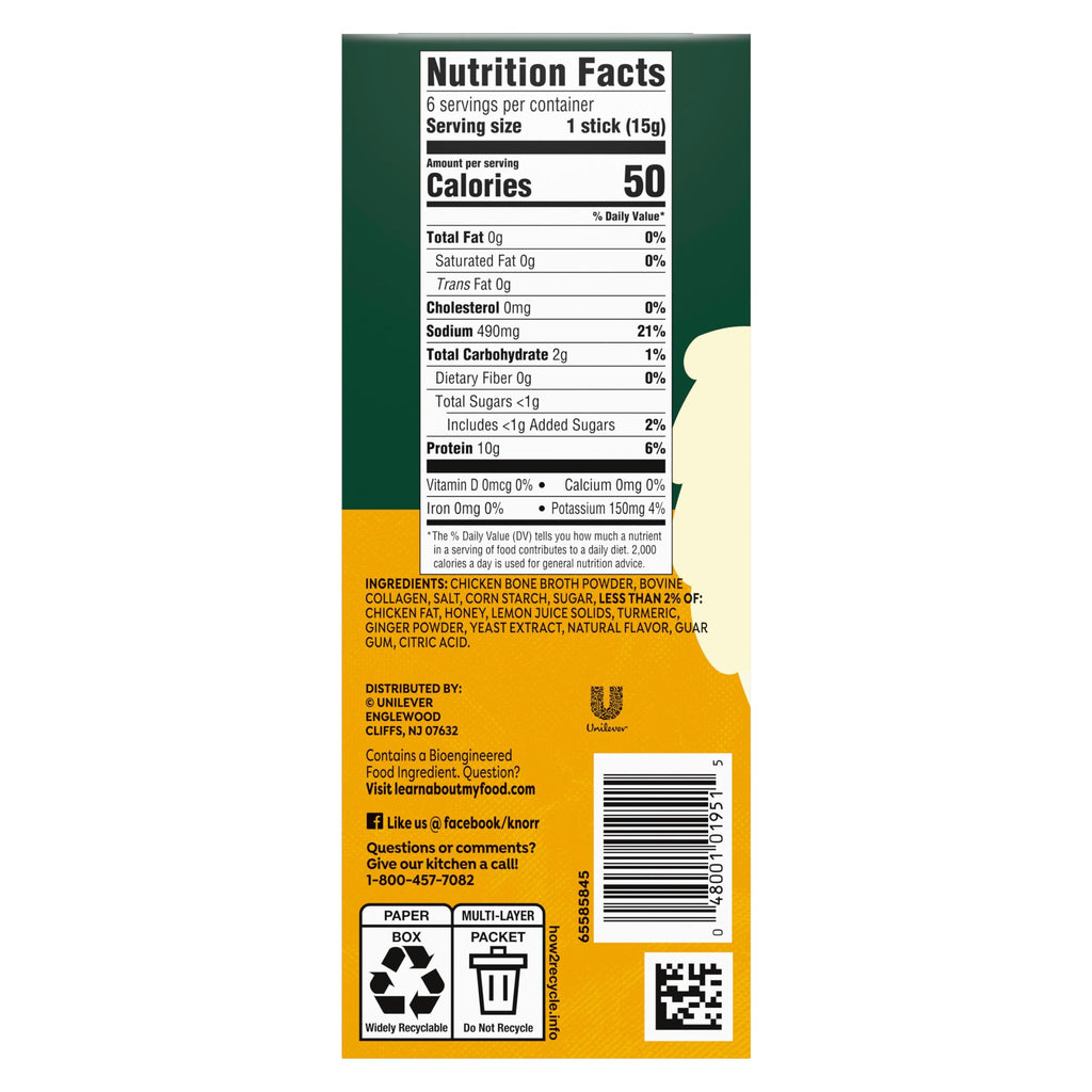 Lemon Ginger Chicken Bone Broth 6 Count I717