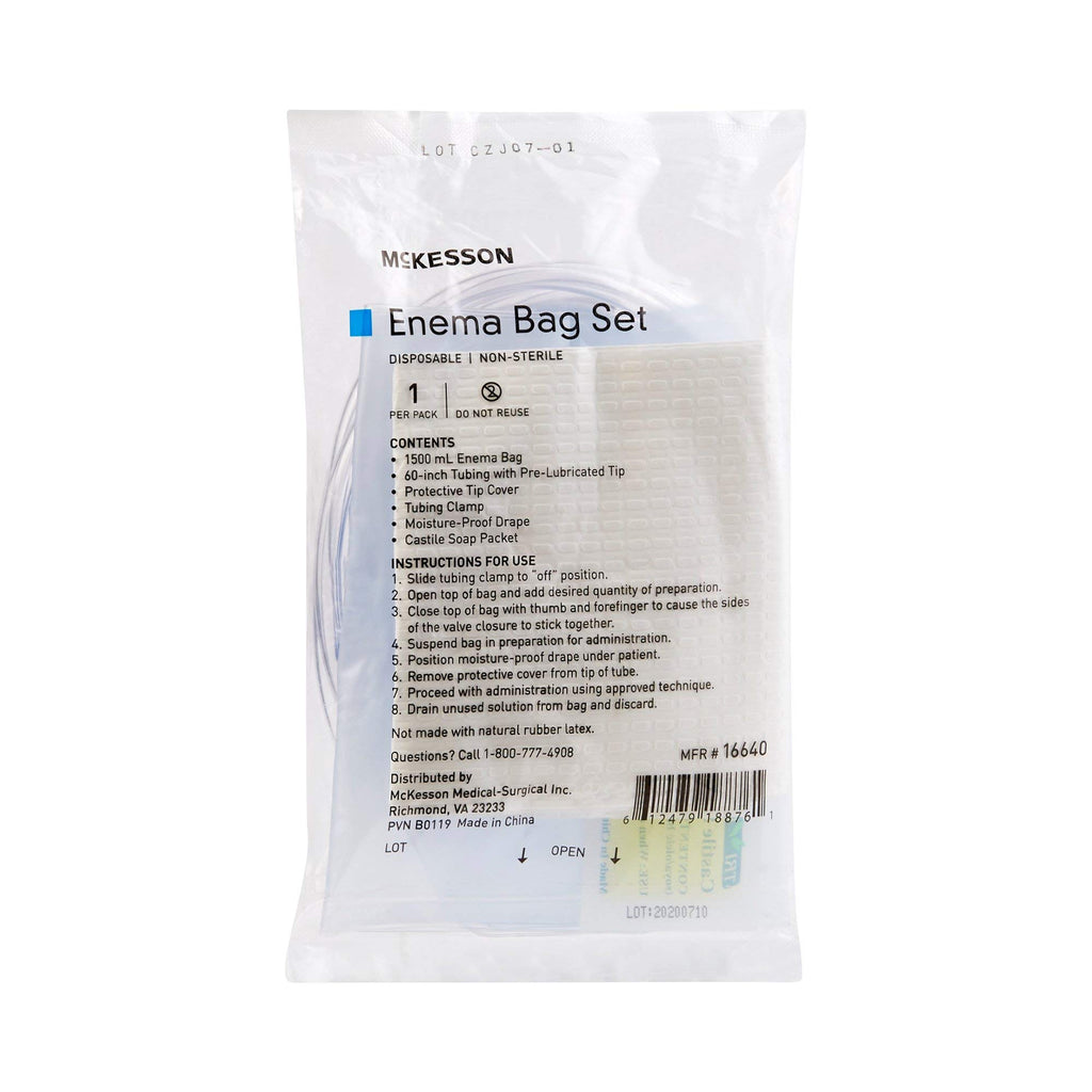 Non-Sterile Single Use Disposable Enema Bag Set 50 Count D14207