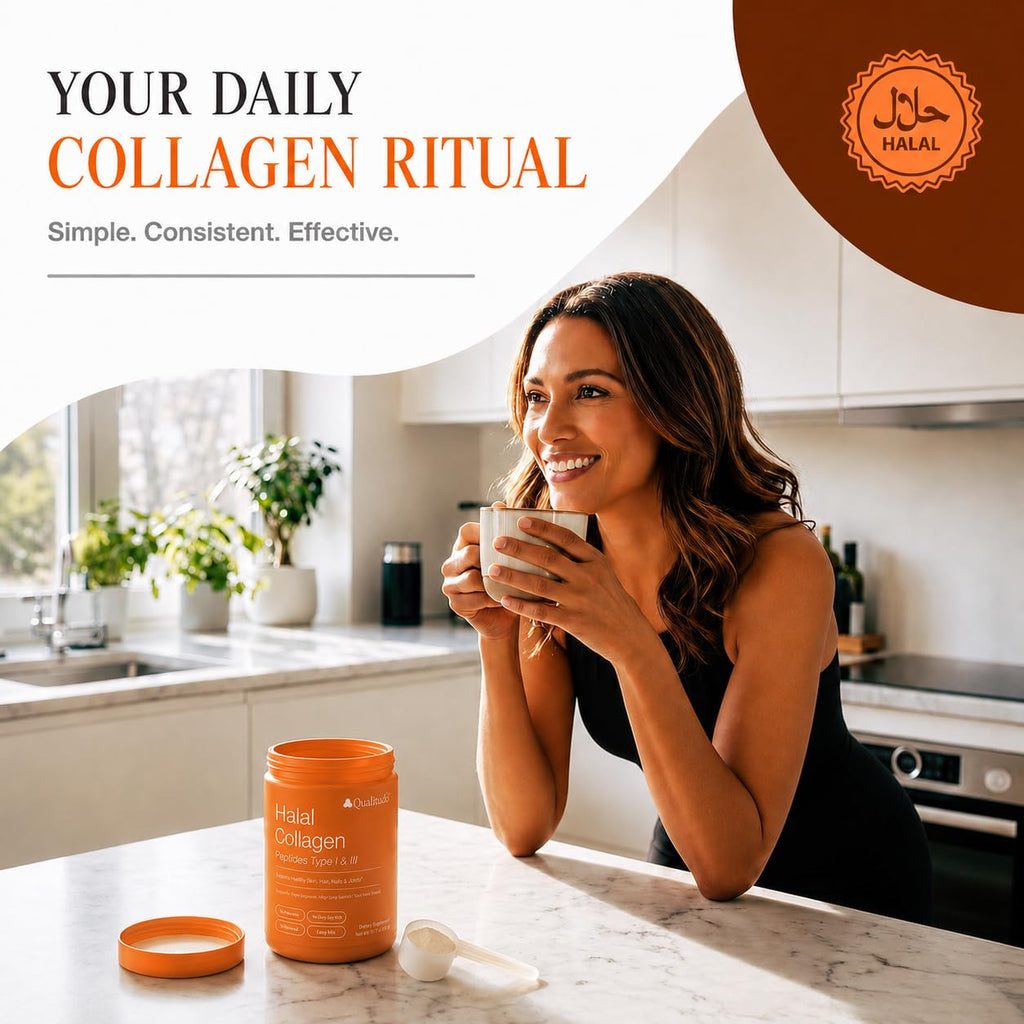 Halal Collagen Peptides Powder Grass-Fed Bovine Type I & III H1647