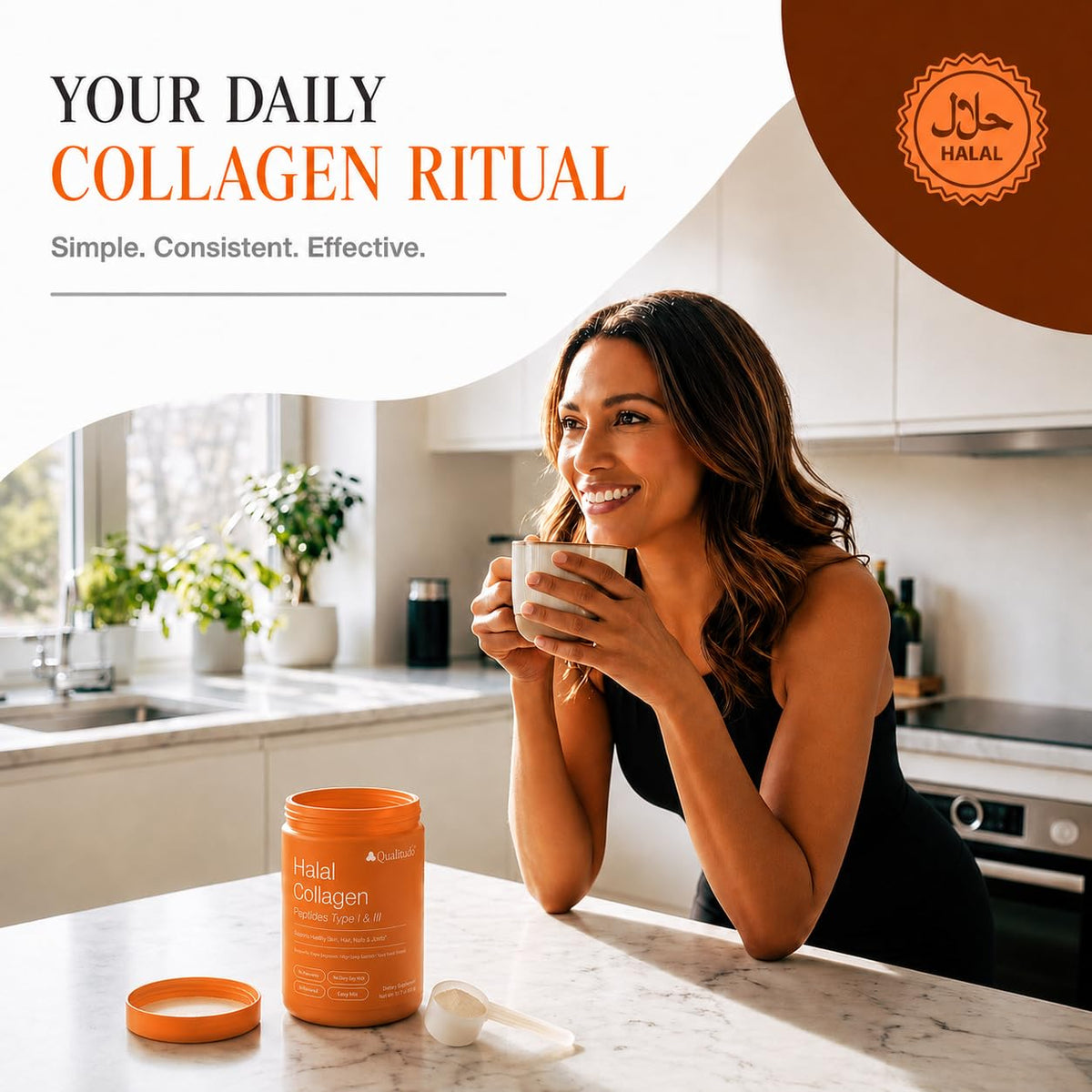 Halal Collagen Peptides Powder Grass-Fed Bovine Type I & III H1647