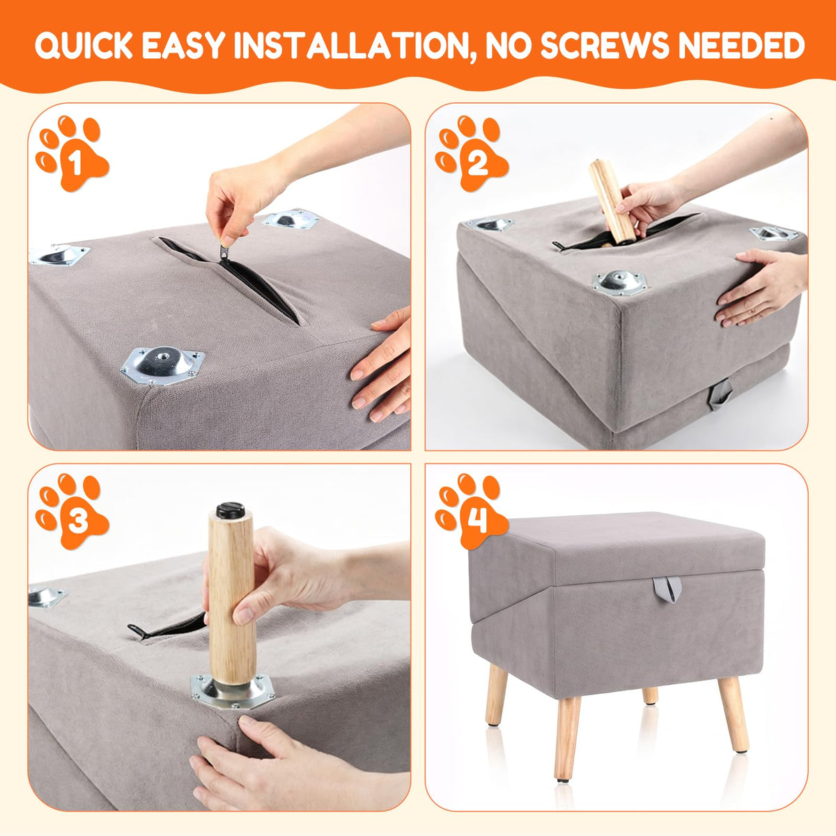 Foldable Dog Ramp Gray O148
