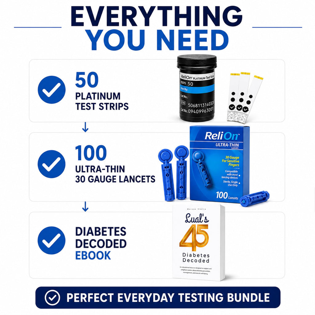 Test Strips 50 count + Lancets for Glucose Monitor Kit P876