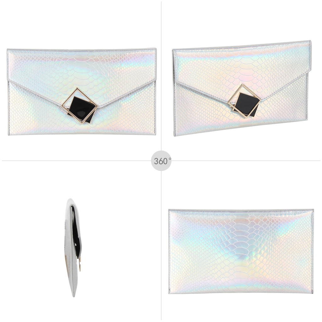 Genuine Leather Envelope Clutch O568