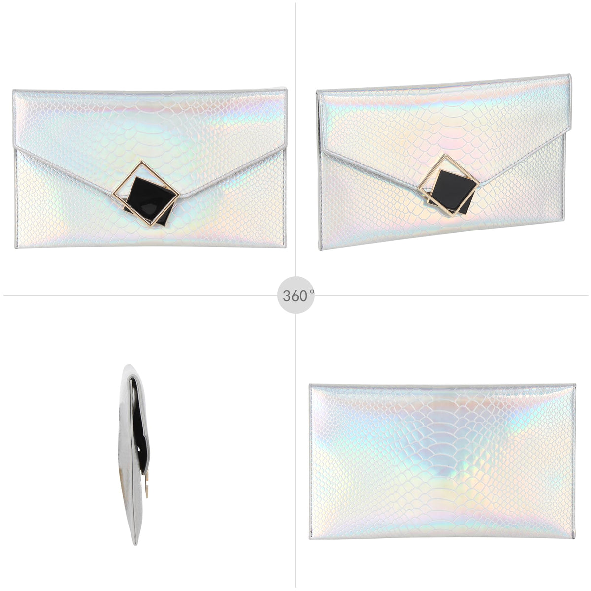 Genuine Leather Envelope Clutch O568